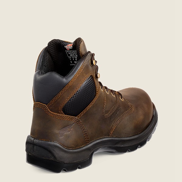 Red Wing Safety Boots Brown - Red Wing Mens Flexbond - 6-inch Toe Metguard - YSJOC-6138